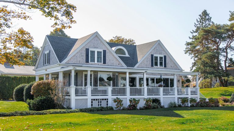 gray wooden house